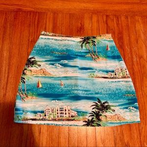 Vintage printed skirt